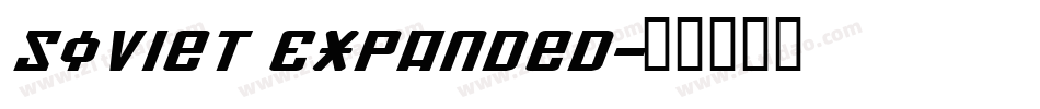 Soviet Expanded字体转换